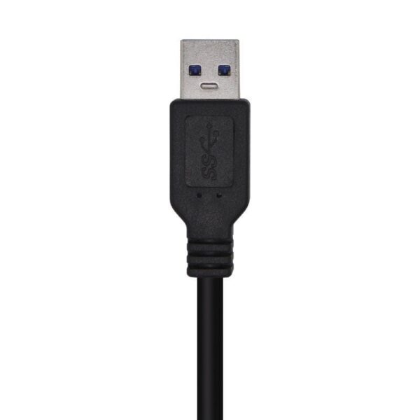 Cable USB 3.0 Aisens A105-0447/ USB Macho - USB Macho/ 2m/ Negro - Imagen 2