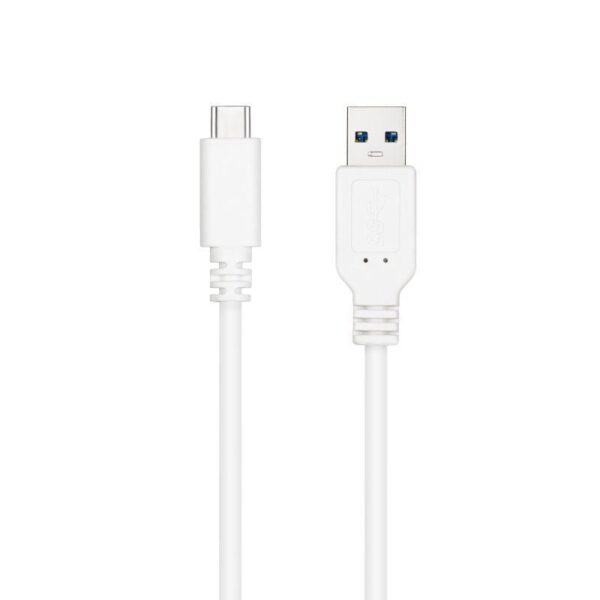 Cable USB 3.1 Tipo-C Nanocable 10.01.4000-W/ USB Tipo-C Macho - USB Macho/ 50cm/ Blanco 8433281014145 10.01.4000-W NAN-CAB 10 01 4000-W