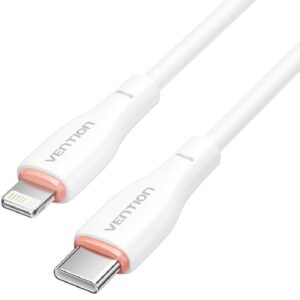 Cable USB Tipo-C Lightning Vention H28WF/ USB Tipo-C Macho - Lightning Macho/ 1m/ Blanco 6922794785397 H28WF VEN-CAB H28WF