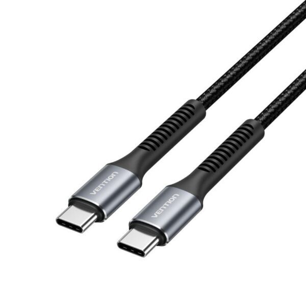 Cable USB Tipo-C Vention H15BF/ USB Tipo-C Macho - USB Tipo-C Macho/ 60W/ 480Mbps/ 1m/ Negro 6922794785281 H15BF VEN-CAB H15BF