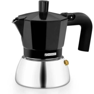 Cafetera Italiana Monix Induction Inox M863003/ 3 Tazas/ Negra 8435092433795 M863003 MON-CAFETERA M863003