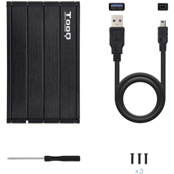 Caja Externa para Disco Duro de 2.5" TooQ TQE-2530B/ USB 3.1 - Imagen 4