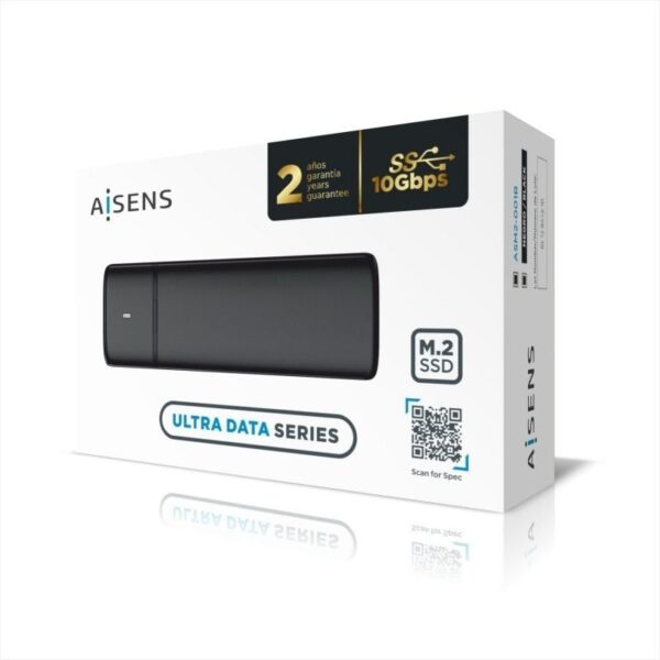 Caja Externa para Disco SSD M.2 SATA/NVMe Aisens ASM2-001B/ USB 3.1/ Sin tornillos - Imagen 4