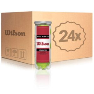 Cajón Bolas Wilson Rush 100/ 24 packs de 3 unidades 887768339241 RUSH 100 72U WIL-PELOTA RUSH 100 72U