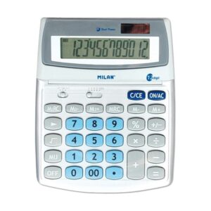 Calculadora Milan 152512BL/ Gris 8411574021766 152512BL MIL-CALCULADORA 12DIGITOS