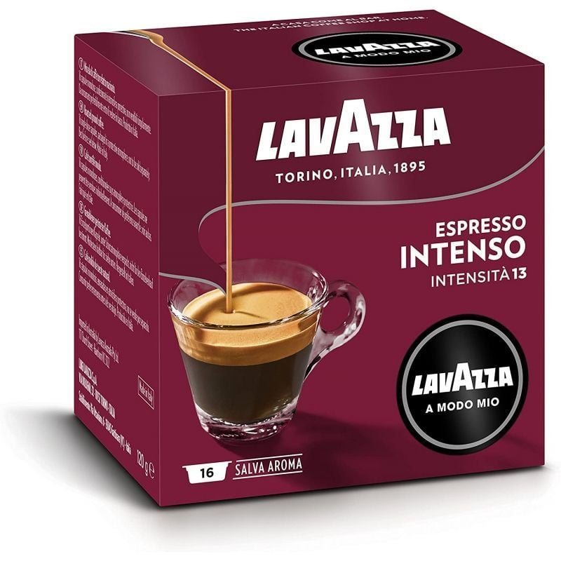 Cápsula Lavazza Intensamente para cafeteras A Modo Mio/ Caja de 16 8000070086029 08602 LAV-CAFE INTENSAMENTE