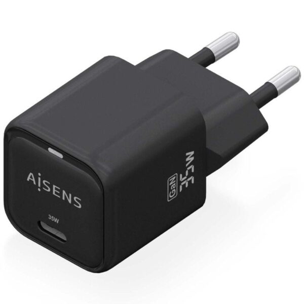 Cargador Gan de Pared Aisens ASCH-35W1P023-BK/ 1xUSB Tipo-C/ 35W - Imagen 2