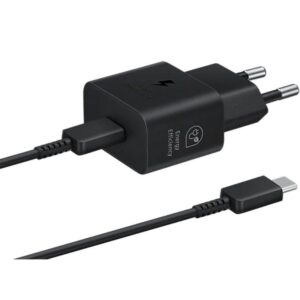 Cargador de Pared Samsung EP-T2510XBEGEU/ 1xUSB Tipo-C + Cable USB Tipo-C/ 25W 8806094912029 EP-T2510XBEGEU SAM-CARGA EP-T2510XBEGEU