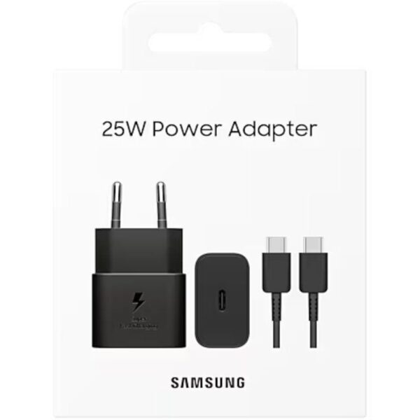 Cargador de Pared Samsung EP-T2510XBEGEU/ 1xUSB Tipo-C + Cable USB Tipo-C/ 25W - Imagen 5