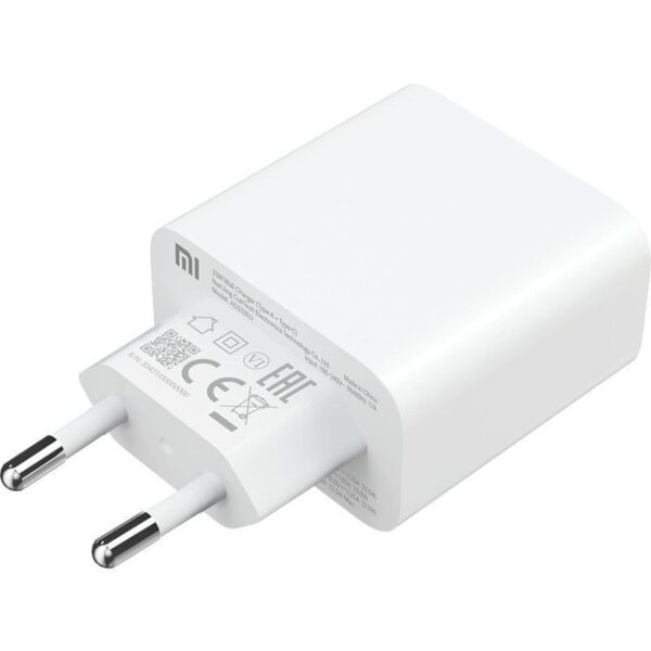 Cargador de Pared Xiaomi Mi 33W Wall Charger/ 1xUSB Tipo-C/ 1xUSB/ 33W - Imagen 2