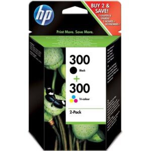 Cartucho de Tinta Original HP nº300 Multipack/ Negro/ Tricolor 884962770160 CN637EE CN637EE