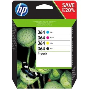 Cartucho de Tinta Original HP nº364 Multipack/ Negro/ Magenta/ Cian/ Amarillo 889894508904 N9J73AE N9J73AE