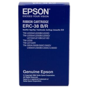 Cinta Nylon Epson ERC-38/ Negro/ Rojo 4965957301838 C43S015376 EPS-CINTA C43S015376