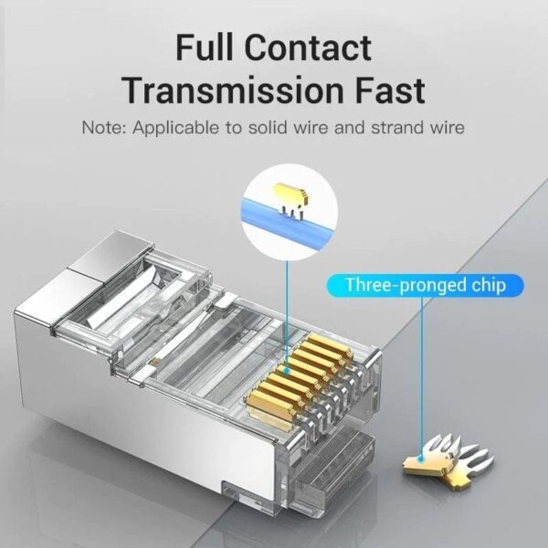 Conector RJ45 IDCR0-10/ Cat.6 FTP/ 10 uds - Imagen 4