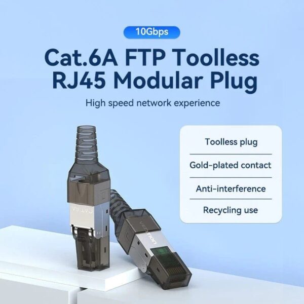 Conector RJ45 IDIH0/ Cat.6A FTP/ Sin Herramientas - Imagen 2