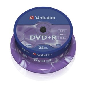 DVD+R Verbatim Advanced AZO 16X/ Tarrina-25uds 023942435006 43500 VERB-DVD+R 4.7GB 25U