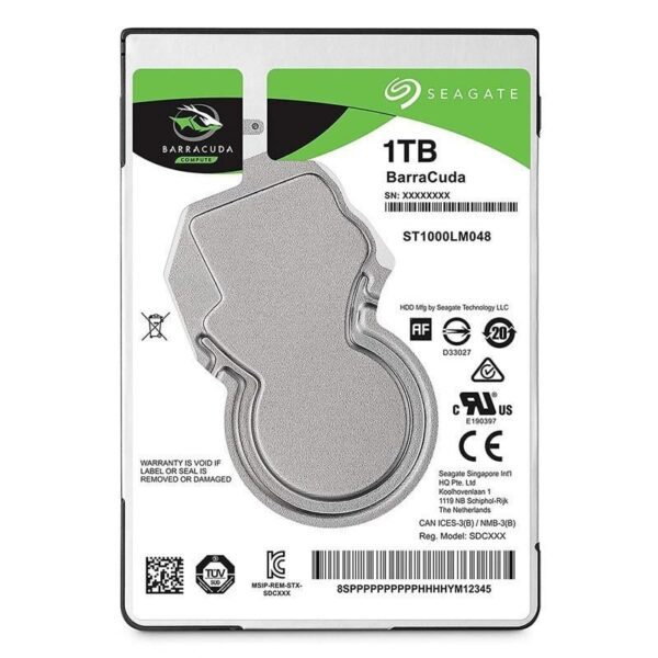 Disco Duro Seagate BarraCuda 1TB/ 2.5"/ SATA III/ 128MB ST1000LM048 ST1000LM048 SEA-ST1000LM048