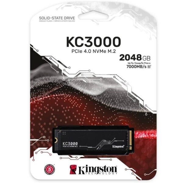 Disco SSD Kingston KC3000 2TB/ M.2 2280 PCIe 4.0/ con Disipador de Calor/ Full Capacity - Imagen 3