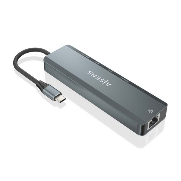 Docking USB Tipo-C Aisens ASUC-5P011-GR/ 1xHDMI/ 2xUSB/ 1xRJ45/ 1xUSB Tipo-C/ 1xUSB Tipo-C PD/ Gris - Imagen 3