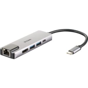 Docking USB Tipo-C D-Link DUB-M520/ 2xUSB/ 1xUSB Tipo-C/ 1xHDMI/ 1xRJ45/ 1xThunderbolt/ Gris 790069447884 DUB-M520 DLK-HUB DUB-M520