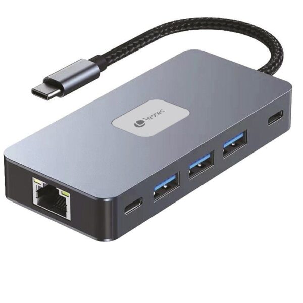 Docking USB Tipo-C Leotec LEDS02/ 3xUSB/ 1xUSB Tipo-C/ 1xUSB Tipo-C PD/ 2xHDMI 4K/ 1xRJ45/ 1xLector Tarjetas SD y MicroSD/ Gris - Imagen 3