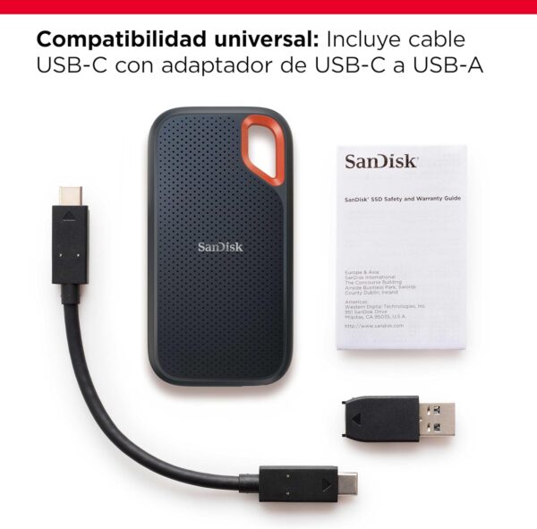 EXCLUSIVO MSH - SANDISK SSD EXTREME PORTABLE 2TB - Imagen 3