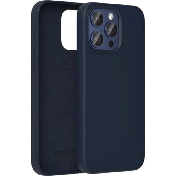 Funda Silicona con Magsafe Vention KUEL0-10/ Compatible con iPhone 14/ Azul Medianoche 6922794787193 KUEL0-10 VEN-FUNDA KUEL0-10