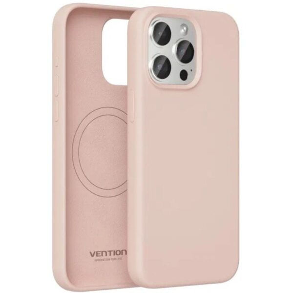 Funda Silicona con Magsafe Vention KUEP0-10/ Compatible con iPhone 14/ Rosa 6922794787117 KUEP0-10 VEN-FUNDA KUEP0-10