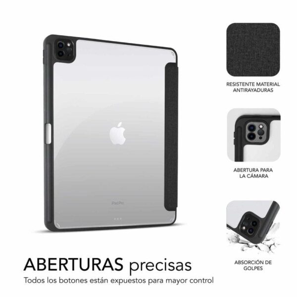 Funda Subblim Clear Shock para Tablet iPad Pro 11" 2020-2022/ Negra - Imagen 3