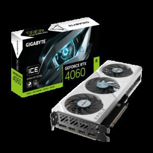 Gigabyte GeForce RTX 4060 EAGLE OC ICE 8G NVIDIA 8 GB GDDR6 4719331354336 | P/N: GV-N4060EAGLEOC ICE-8GD G | Ref. Artículo: 1383611