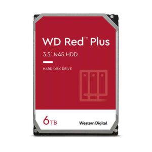 HDD WD 3.5" 6TB 5400RPM SATA3 RED PLUS  P/N: WD60EFPX | Ref. Artículo: WD60EFPX