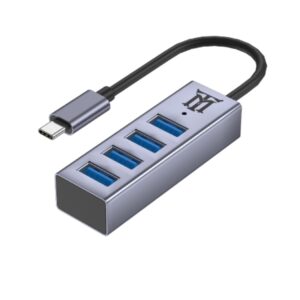 HUB MAILLON PREMIUM TIPO C 3.1 TO USB 3.2 ALUMINIO 4.1 8435555100387 MTHUB4