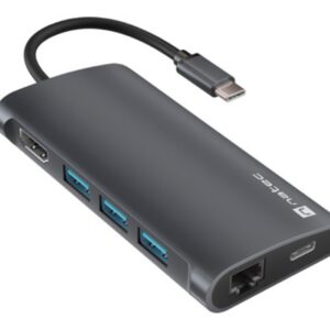 HUB USB-C  8 IN 1 NATEC FOWLER 2 3X USB 3.0 HUB HDMI 4K USB-C 5901969444438 NMP-2162