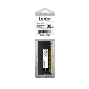 MEMORIA LEXAR DIMM DDR4 32GB 3200MHZ CL22 843367123810 P/N: LD4AU032G-B3200GSST | Ref. Artículo: LD4AU032G-B3200GSST