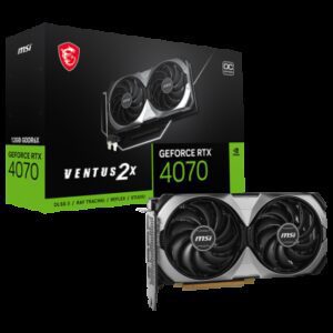 MSI GeForce RTX 4070 VENTUS 2X E 12G OC NVIDIA 12 GB GDDR6X 4711377132275 | P/N: 912-V513-432 | Ref. Artículo: 1371842