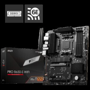 MSI PRO B650-S WIFI placa base AMD B650 Zócalo AM5 ATX 4711377132862 | P/N: 911-7E26-006 | Ref. Artículo: 1372013