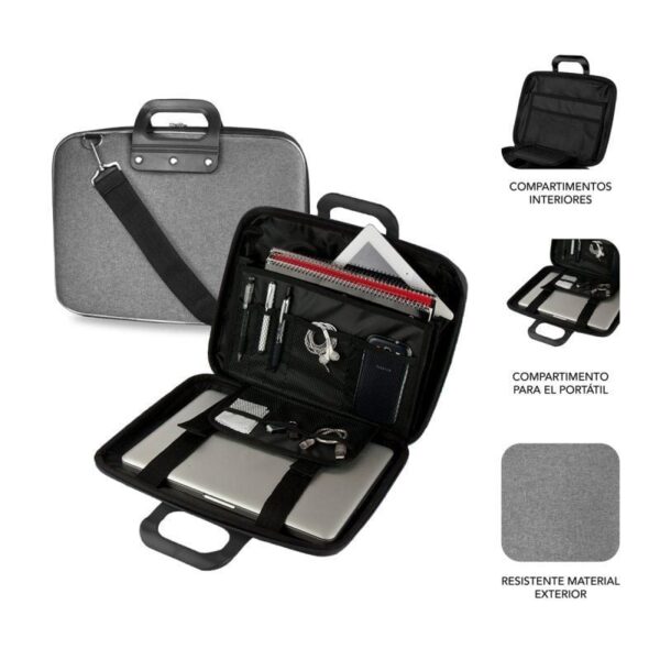 Maletín Subblim EVA Laptop Bag PL para Portátiles hasta 13.3"/ Cinta para Trolley/ Gris - Imagen 2