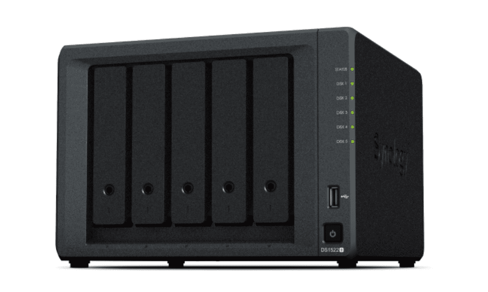 NAS SYNOLOGY  DS1522+ TORRE ETHERNET NEGRO R1600 4711174724468 DS1522+