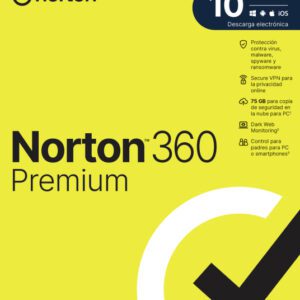 NORTON 360 PREMIUM 75GB ES 1 USER 10 DEVICE 12MO 5397231019396 21433187