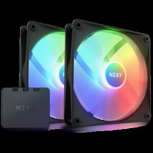 NZXT F140 RGB Core Carcasa del ordenador Ventilador 14 cm Negro 2 pieza(s) 5056547203027 | P/N: RF-C14DF-B1 | Ref. Artículo: 1386293