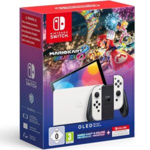 Nintendo Switch OLED/ Incluye Base/ 2 Mandos Joy-Con/ Incluye Juego Mario Kart Deluxe + 12 Meses de Nintendo Switch Online 045496454036 SWITCH OLED MARIO KD NIN-CONSOLA SW O WH MKD 12M