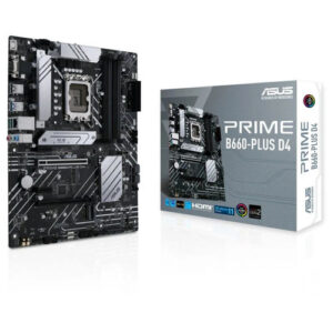 PLACA ASUS PRIME B660-PLUS D4 INTEL1700 4DDR4 HDMI PCIE4.0 4SATA3 USB3.2 ATX 4711081523017 P/N: 90MB18X0-M1EAY0 | Ref. Artículo: 90MB18X0-M1EAY0