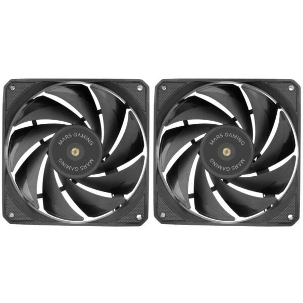 Pack 2 Ventiladores Mars Gaming MF-NCLX2/ 12cm 8435693106555 MFNCLX2 TAC-REF MF-NCLX2 BK