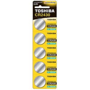 Pack de 5 Pilas de Botón Toshiba CR2430/ 3V/ Alcalinas 4904530108150 CR2430-PW-BP-5 TOS-PILA CR2430 BL5