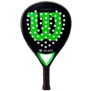 Pala de Pádel Wilson Blade Team V2/ Negra y Verde 097512545624 BLADE T V2 BK WIL-PALA PAD BLADE T V2 BK