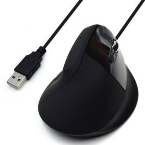 RATON USB EWENT ERGONOMICO OPTICO HASTA 1800 DPI 5 BOTONES NEGRO 8054392610936 EW3157