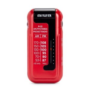 Radio Portátil Aiwa R-22RD/ Roja 8435256896954 R-22RD AIW-RADIO R-22RD