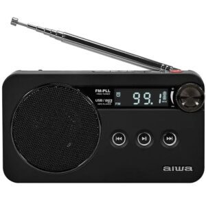 Radio Portátil Aiwa RS-77PLLBK/ Negra 8435256810066 RS-77PLL/BK AIW-RADIO RS-77PLLBK