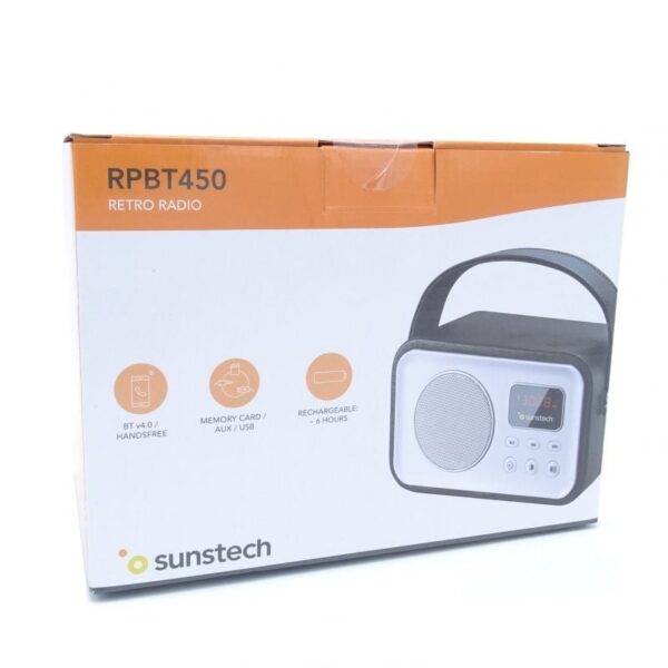 Radio Portátil Sunstech RPBT450/ Negra - Imagen 4