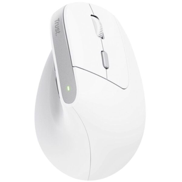 Ratón Ergonómico Inalámbrico Trust Bayo II/ Batería recargable/ Hasta 2400 DPI/ Blanco - Imagen 2